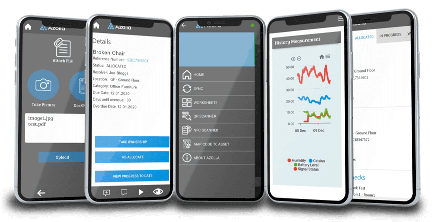 Azolla - Software provider for property management companies in Ireland and the UK with Mobile App - IoT and Asset Management